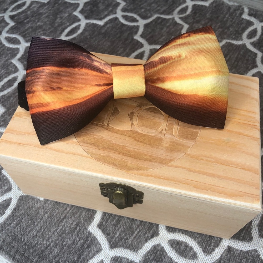 NDT Novelty Adjustable Bow Tie - Sunset - Picture 2 of 6